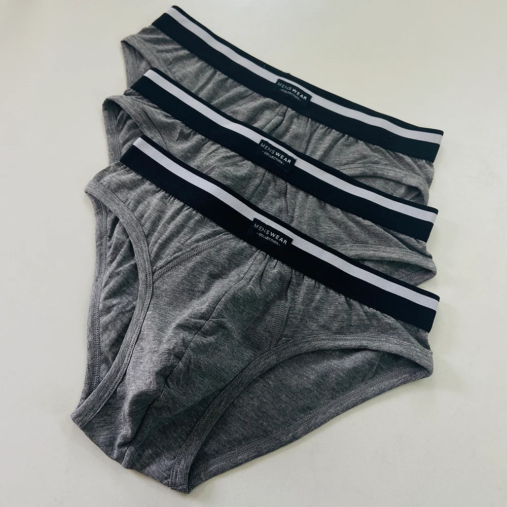 Pack of 3 Mens Outer Elastic Waistbelt Cotton Briefs - Image 9