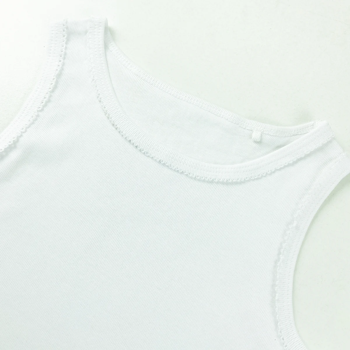 Pack of 3 Toddlers and Teen Girls Soft Cotton White Tank Top - Image 8