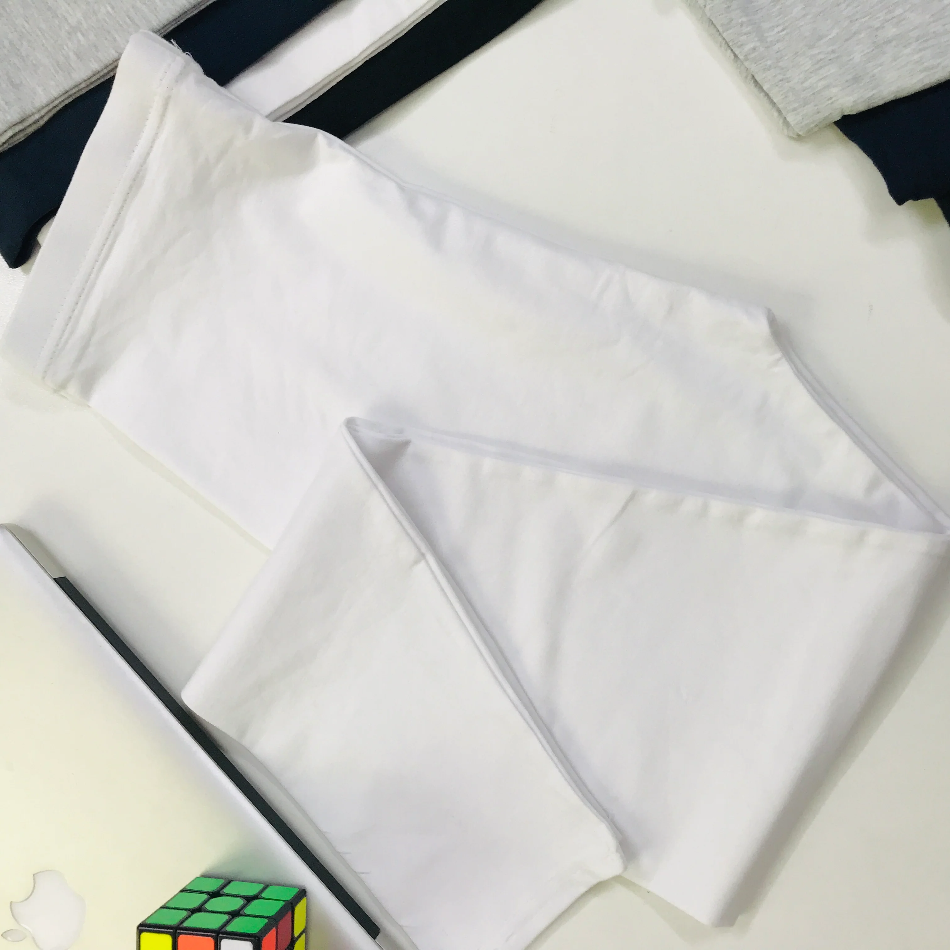 Pack of 3 Women Basic Solid Color Cotton Full Length Leggings - Image 14