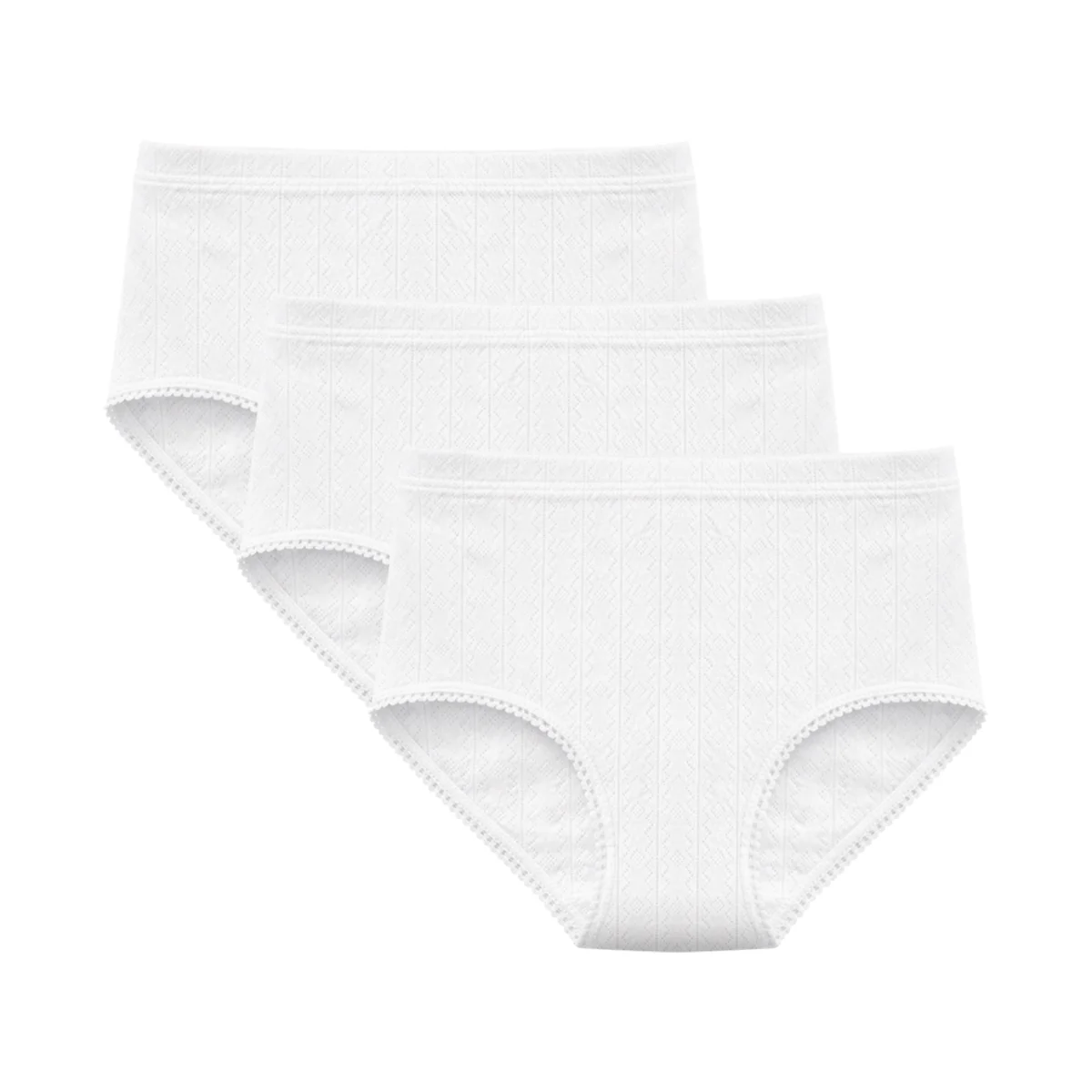 Pack of 3 Womens High Waist Cotton Brief Full Coverage Panty - Image 5