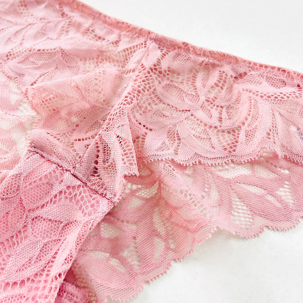 Pack of 3 Womens Soft Stretch Floral Lace Brazilian Brief Panty - Image 10
