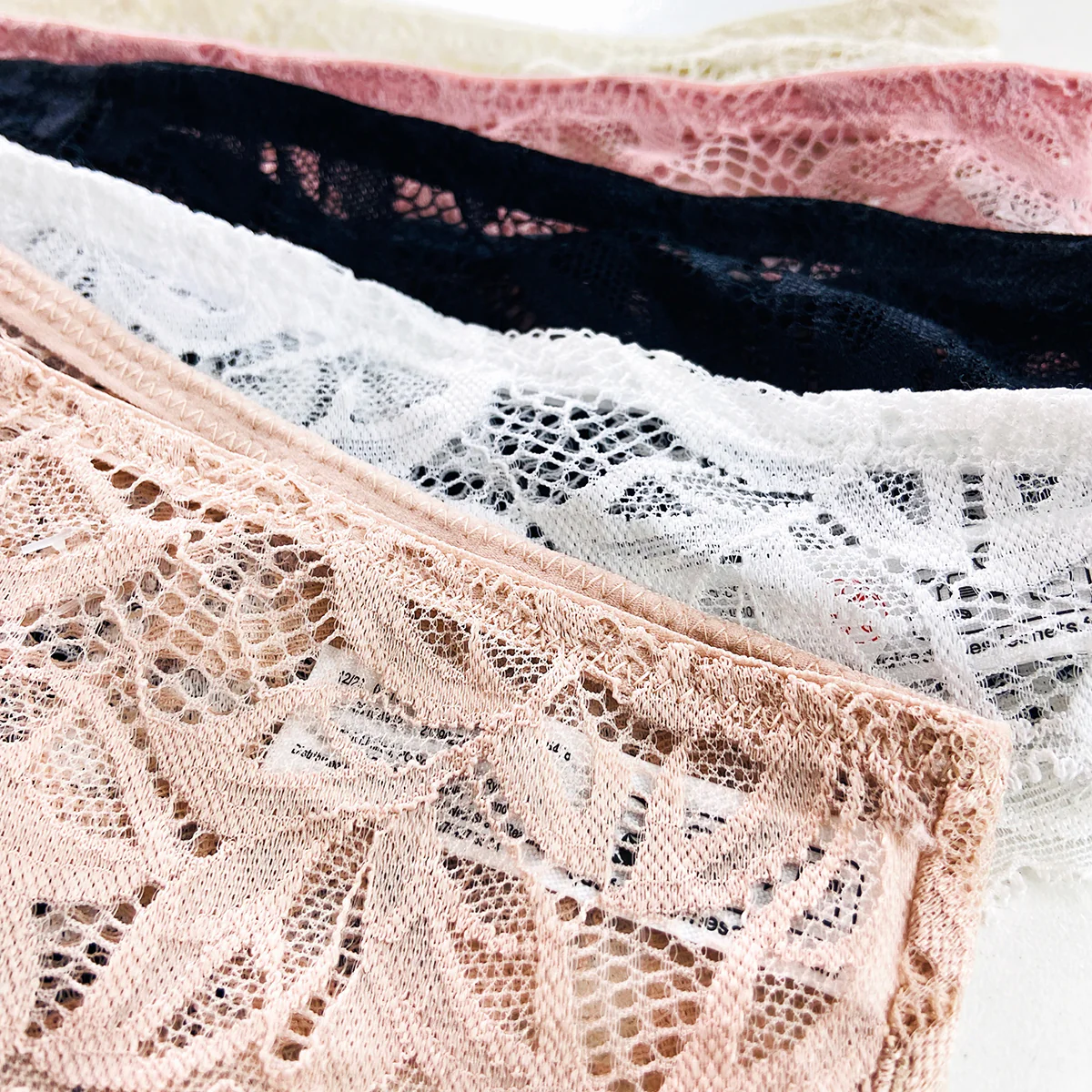 Pack of 3 Womens Soft Stretch Floral Lace Brazilian Brief Panty - Image 7