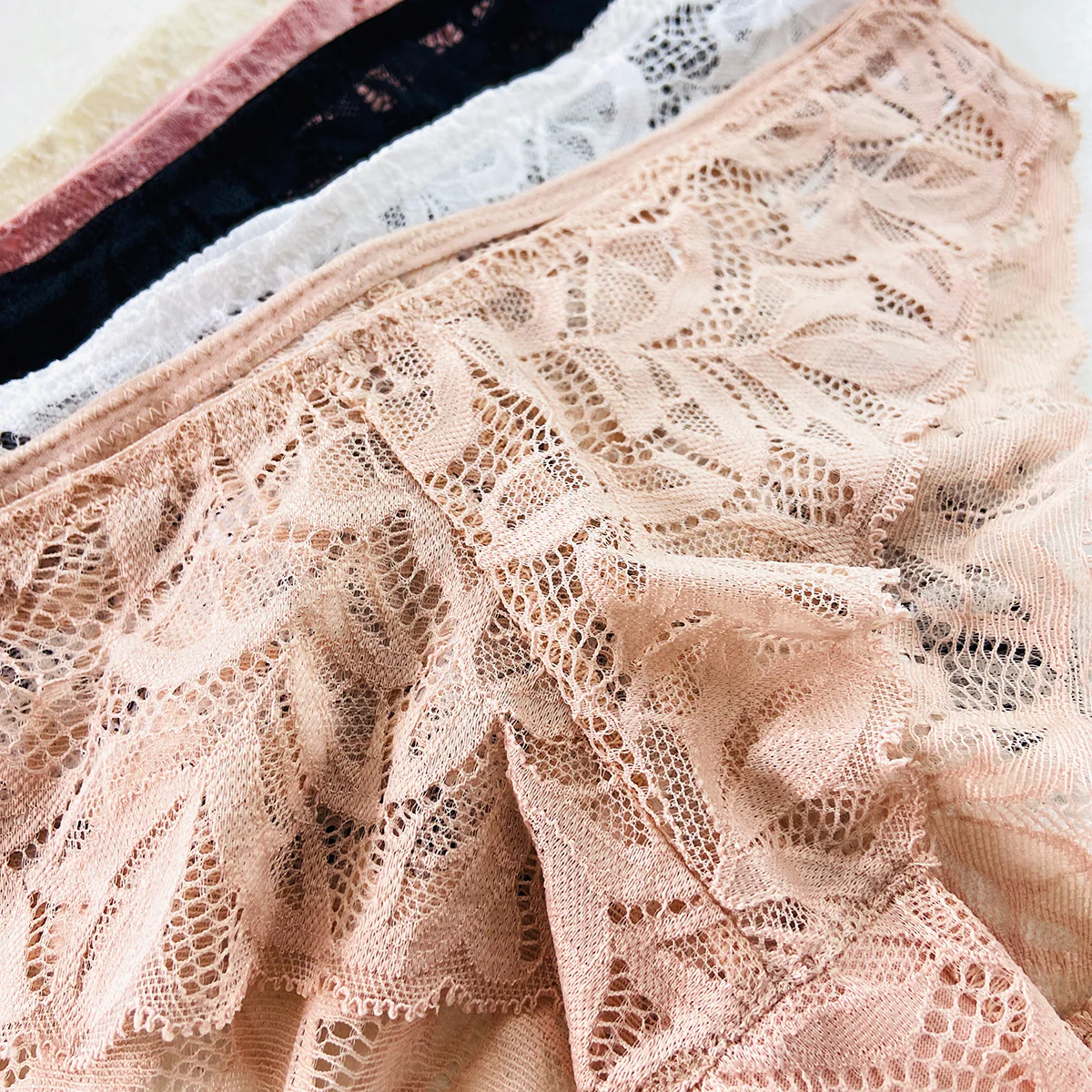 Pack of 3 Womens Soft Stretch Floral Lace Brazilian Brief Panty - Image 8