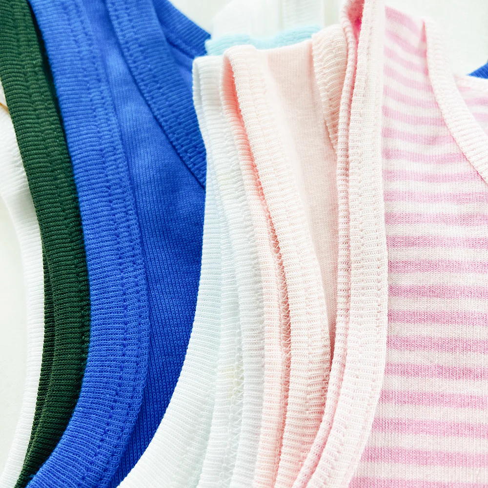 Pack of 4 Boys Ribbed Cotton Tank Top - Image 11