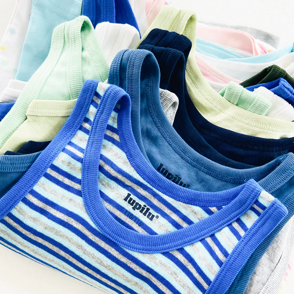 Pack of 4 Boys Ribbed Cotton Tank Top - Image 4