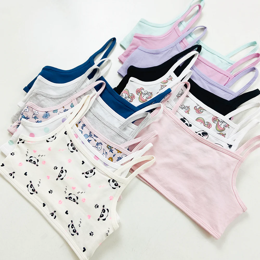 Pack of 4 Girl Camisole Cotton Bras - Image 11