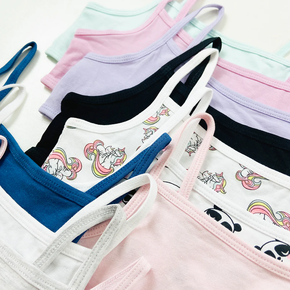 Pack of 4 Girl Camisole Cotton Bras - Image 12