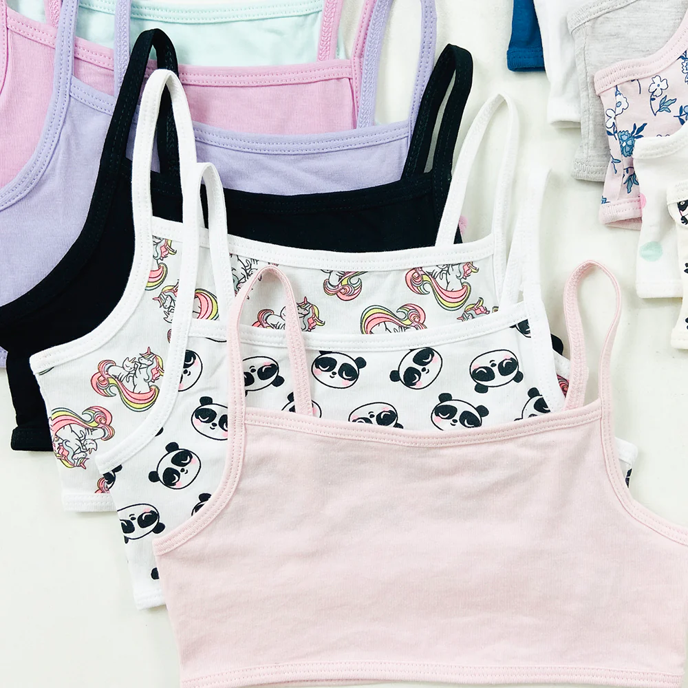 Pack of 4 Girl Camisole Cotton Bras - Image 15