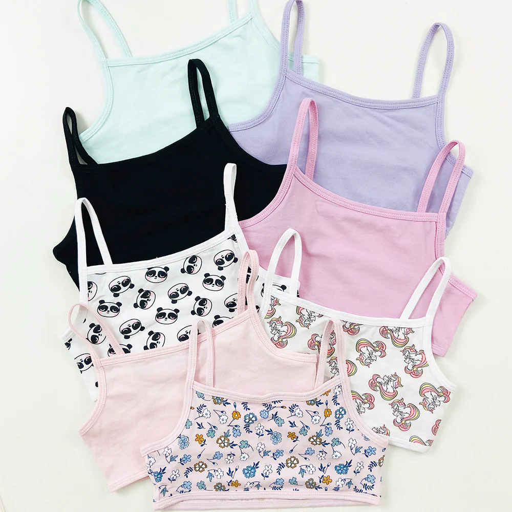 Pack of 4 Girl Camisole Cotton Bras - Image 3