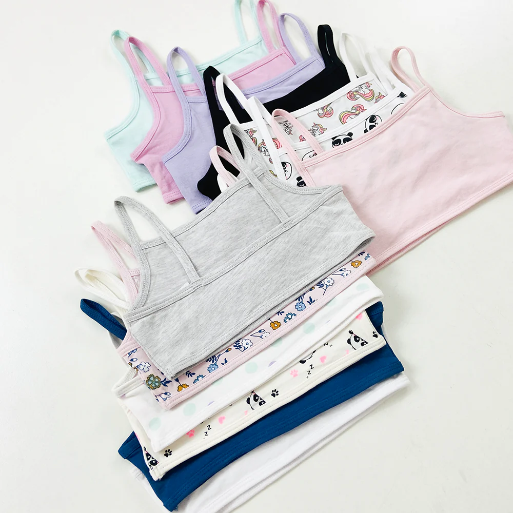 Pack of 4 Girl Camisole Cotton Bras - Image 7