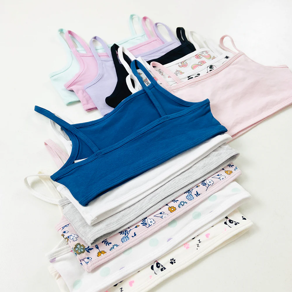 Pack of 4 Girl Camisole Cotton Bras - Image 8