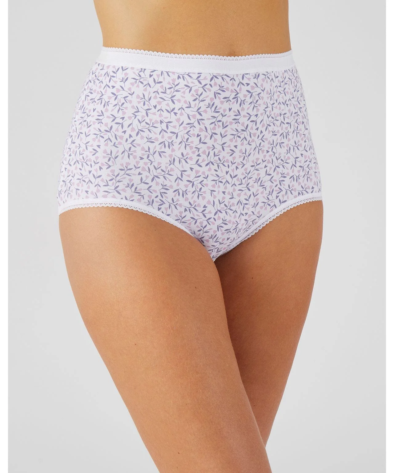 Pack of 4 Ladies High Waisted Full Back Cover Printed Brief Panty - Image 8