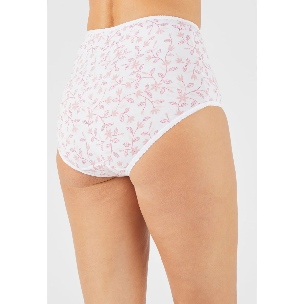 Pack of 4 Ladies High Waisted Full Back Coverage Printed Brief Panty - Image 10
