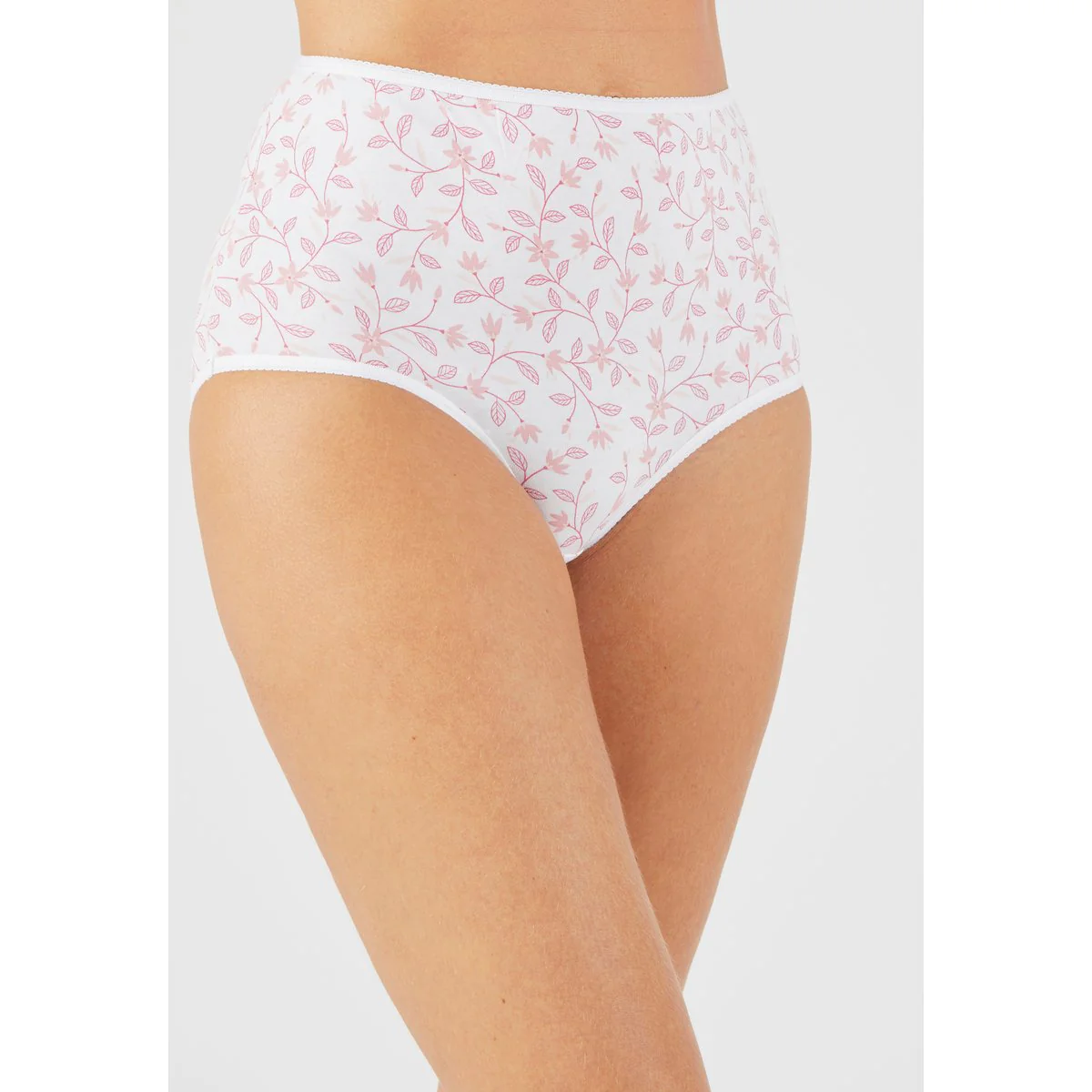 Pack of 4 Ladies High Waisted Full Back Coverage Printed Brief Panty - Image 15