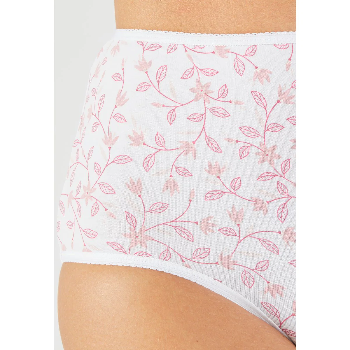 Pack of 4 Ladies High Waisted Full Back Coverage Printed Brief Panty - Image 9