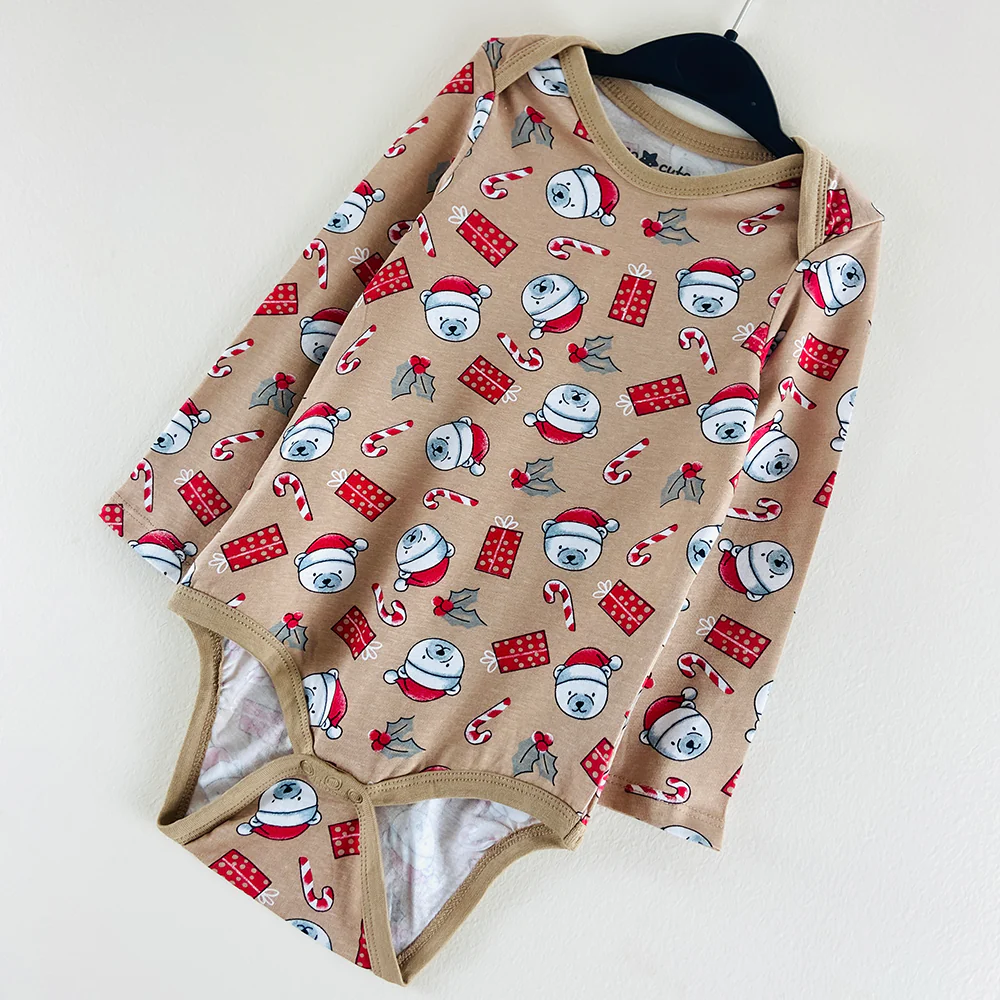 Pack of 3 Toddler Baby Full Sleeve Bodysuit Printed Cotton Romper - Image 7