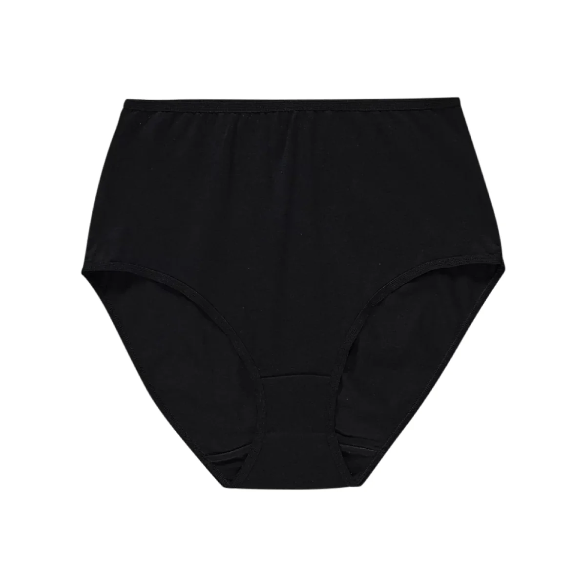 Pack of 4 Womens High Waisted Full Back Cover Black Cotton Panties - Image 10