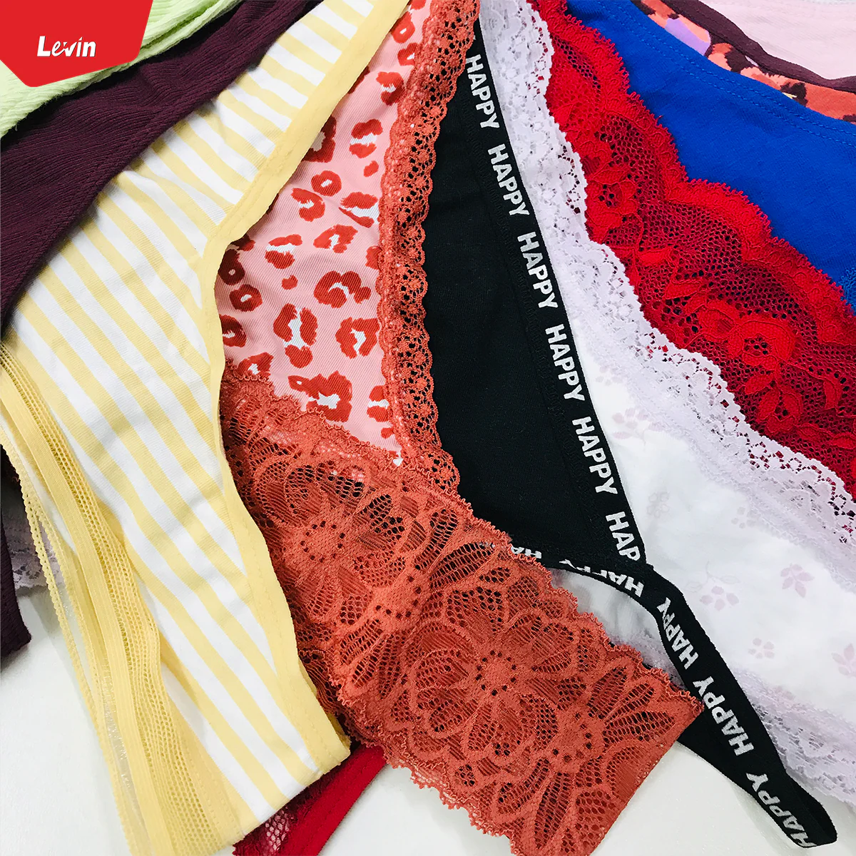 Pack of 5 Assorted Multicolor Ladies Premium Sexy Thong - Image 11