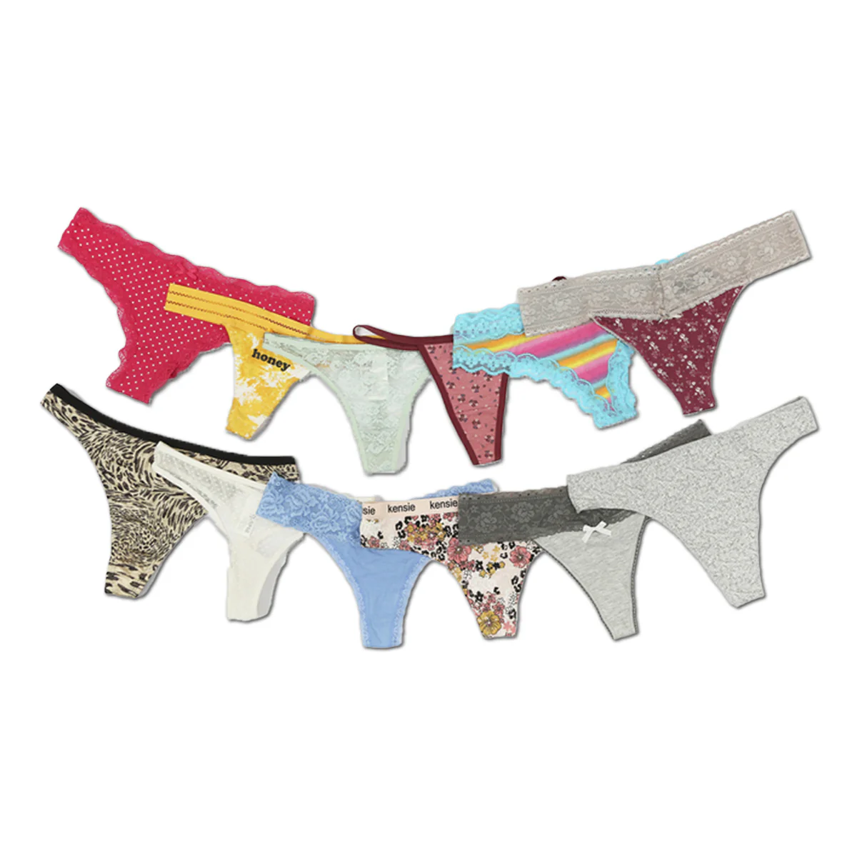 Pack of 5 Assorted Multicolor Ladies Premium Sexy Thong - Image 7