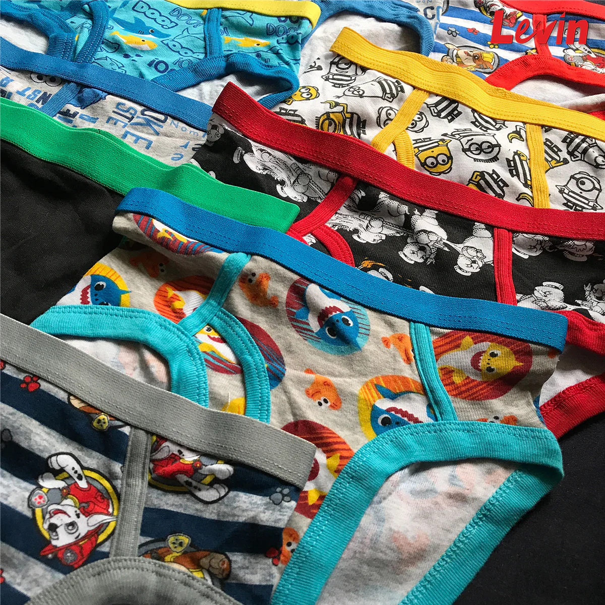 Pack of 5 Assorted Multicolor Soft Ribbed Boys Underwear - Image 10