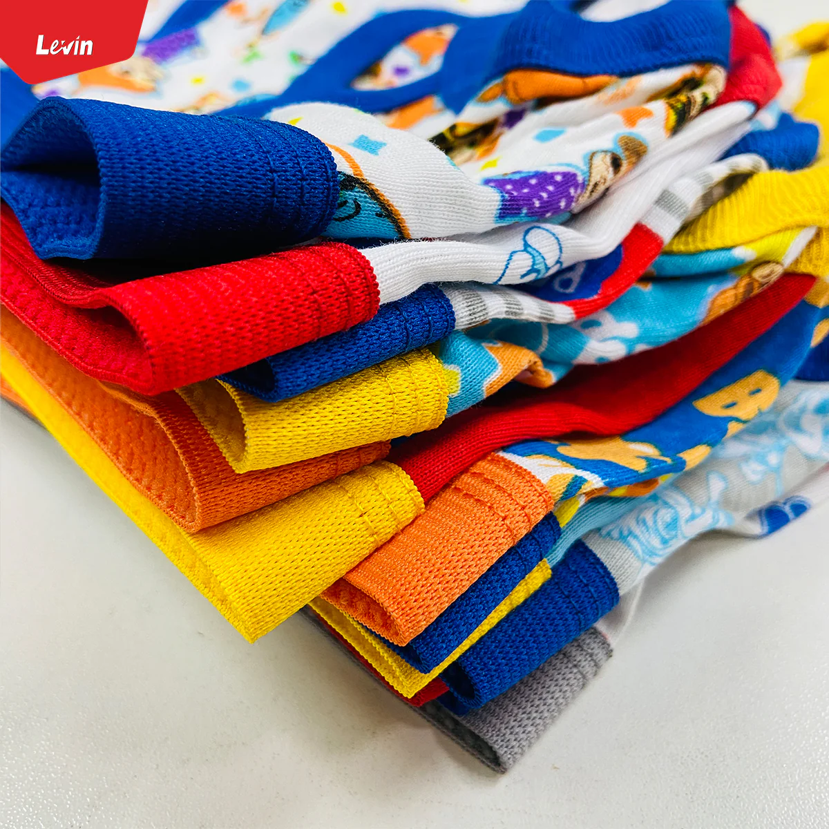 Pack of 5 Assorted Multicolor Soft Ribbed Boys Underwear - Image 3
