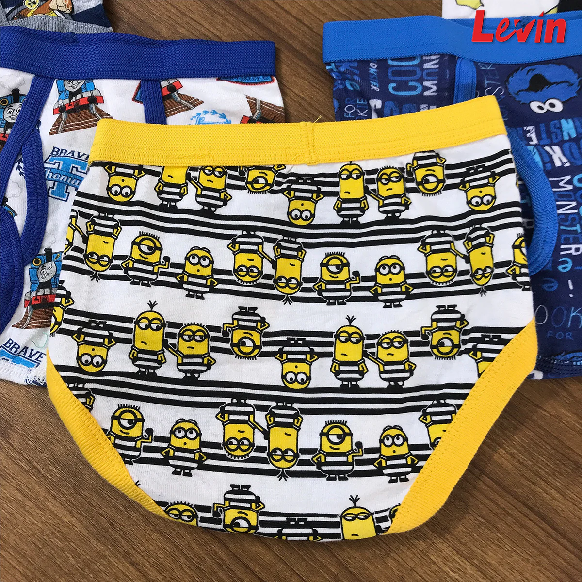 Pack of 5 Assorted Multicolor Soft Ribbed Boys Underwear - Image 9