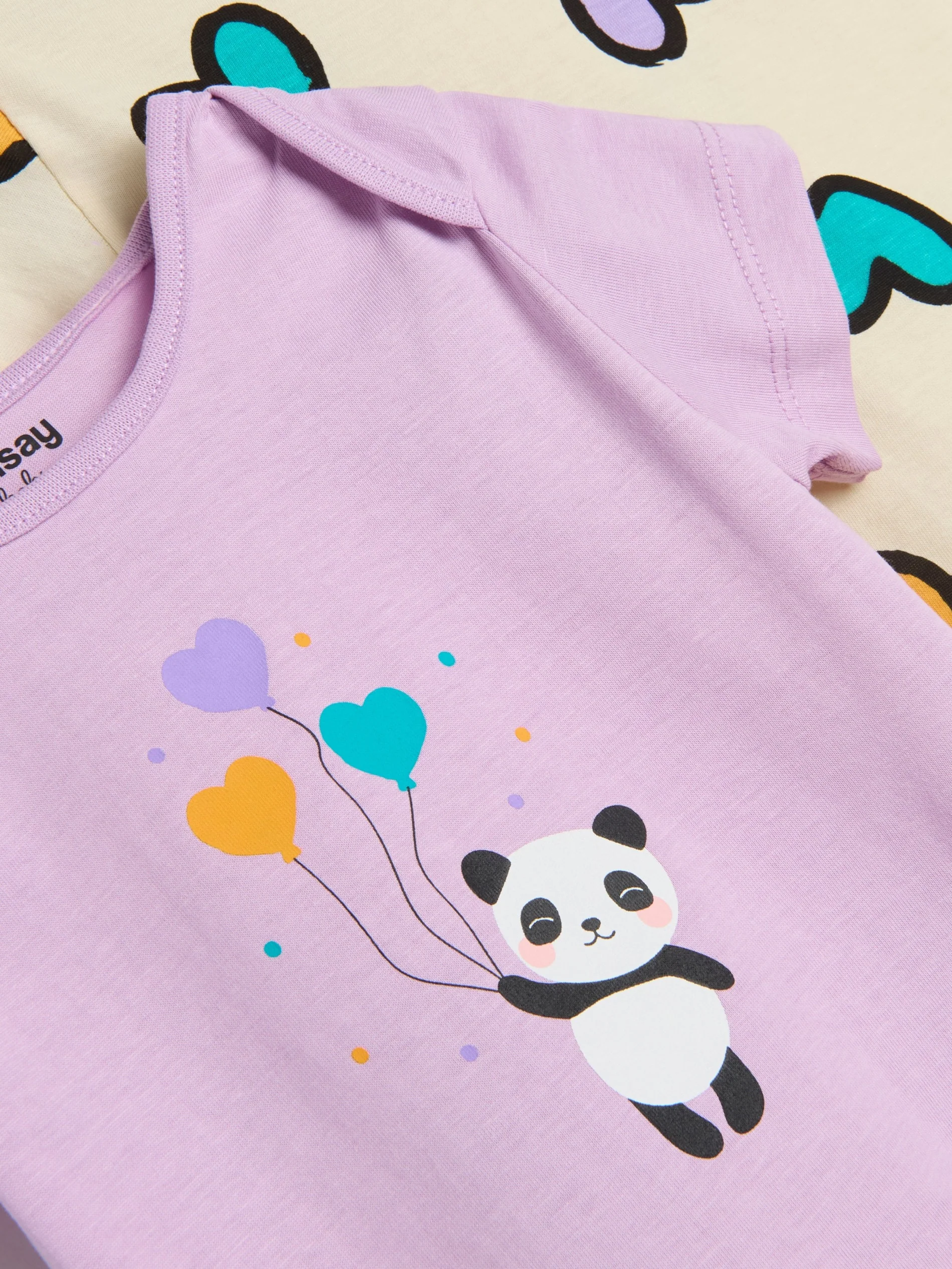 Pack of 5 Baby Short Sleeve Cotton Bodysuits Romper - Image 6