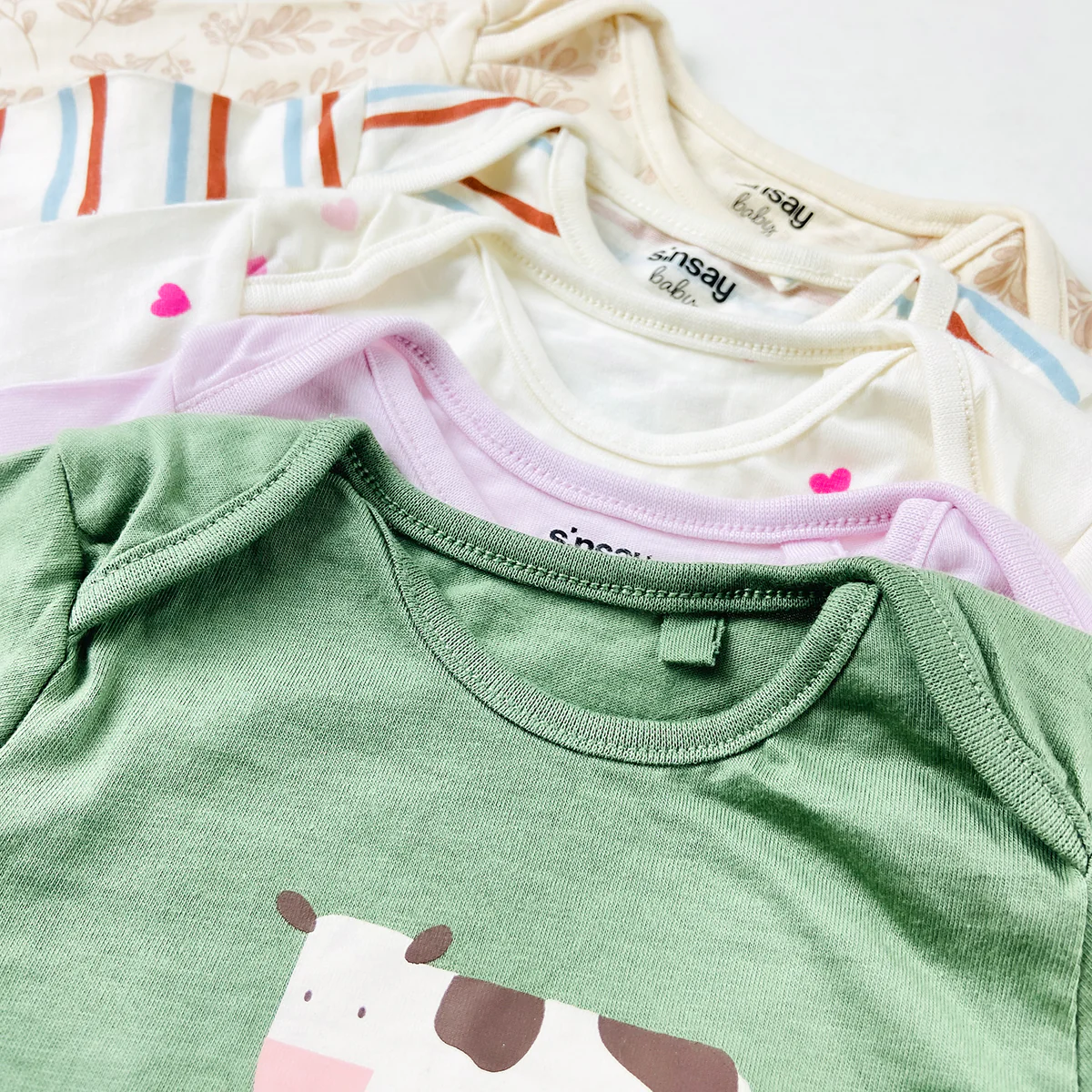 Pack of 5 Baby Full Sleeve Cotton Bodysuits Romper - Image 3