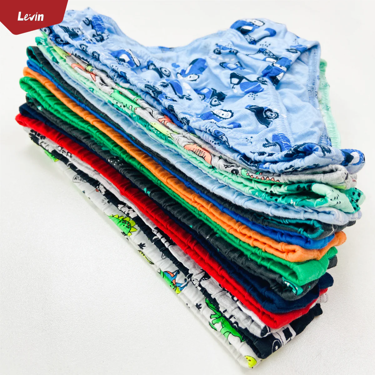 Pack of 5 Assorted Multicolor Cotton Boys Brief - Image 15