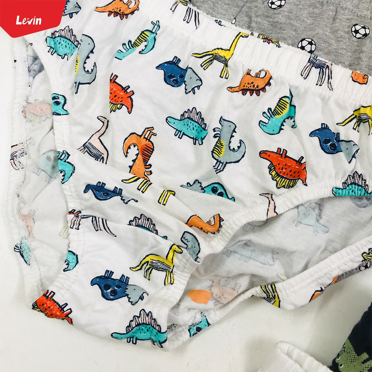 Pack of 5 Assorted Multicolor Cotton Boys Brief - Image 18