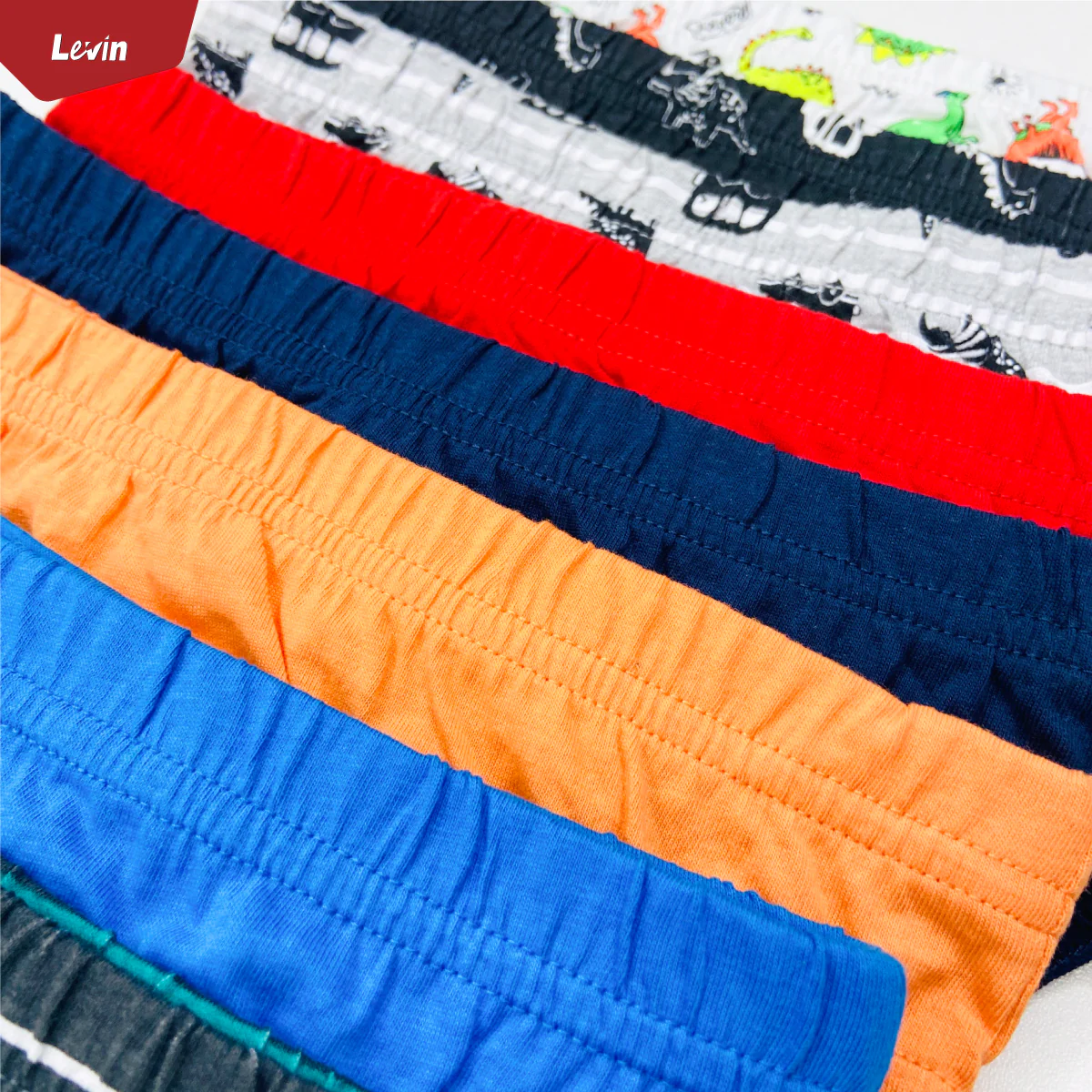 Pack of 5 Assorted Multicolor Cotton Boys Brief - Image 7
