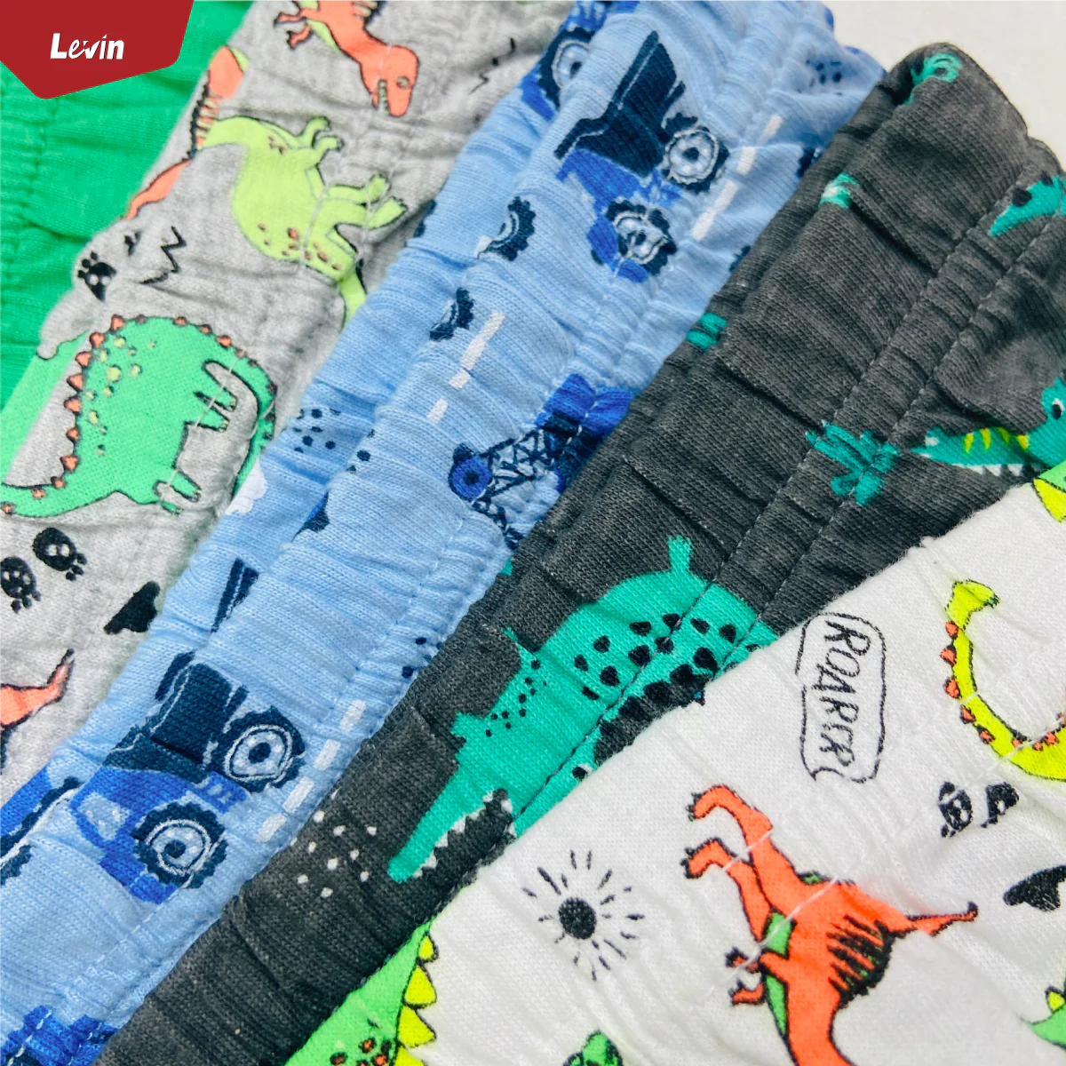Pack of 5 Assorted Multicolor Cotton Boys Brief - Image 9
