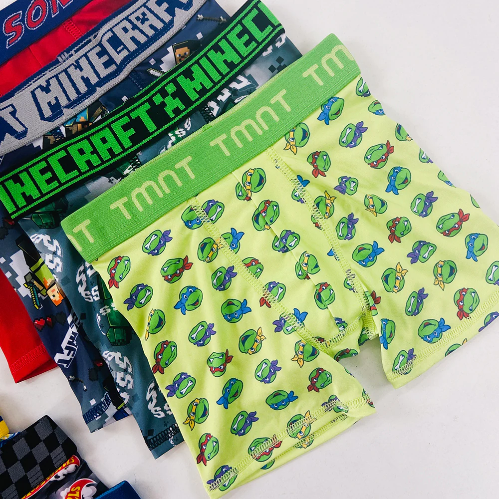 Pack of 5 Boys Printed Boxer Brief Underwear - Image 3