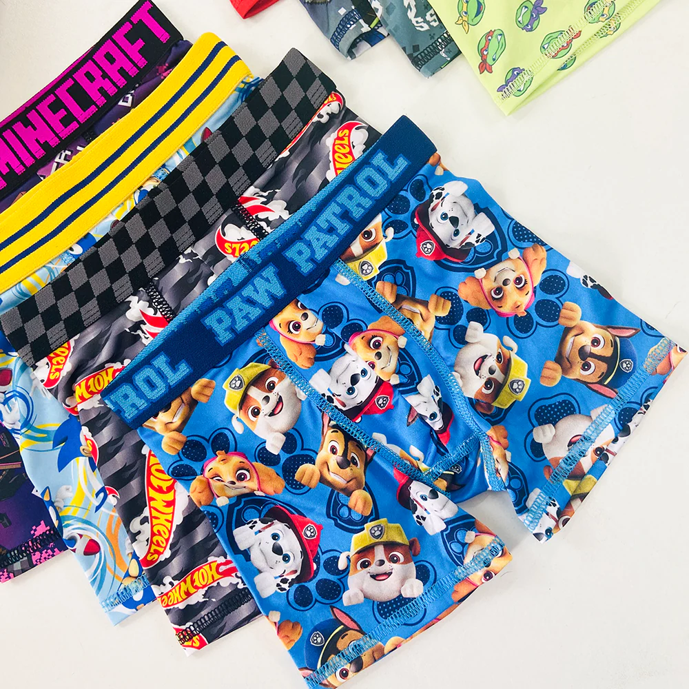 Pack of 5 Boys Printed Boxer Brief Underwear - Image 5