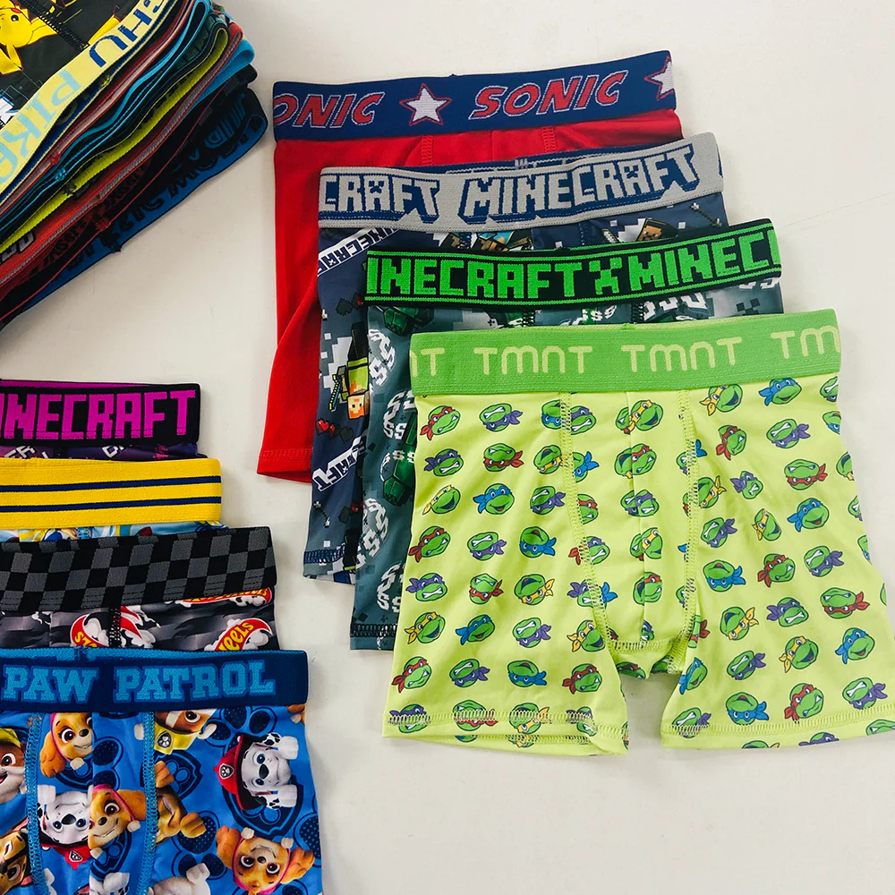 Pack of 5 Boys Printed Boxer Brief Underwear - Image 9