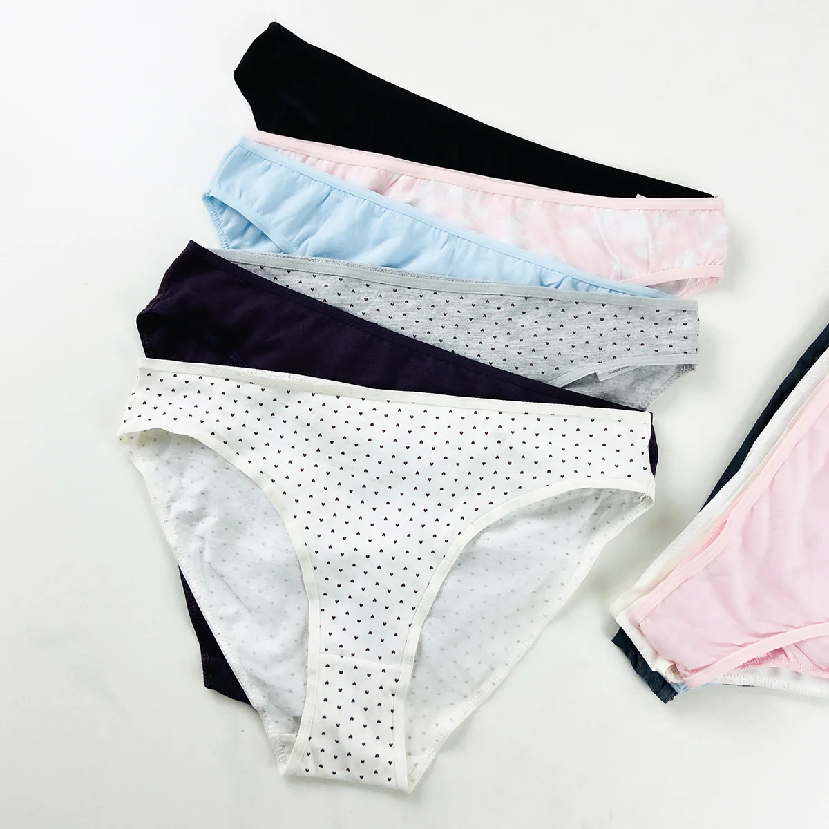 Pack of 5 Ladies Half Back Coverage Cotton Brief Panty - Image 11