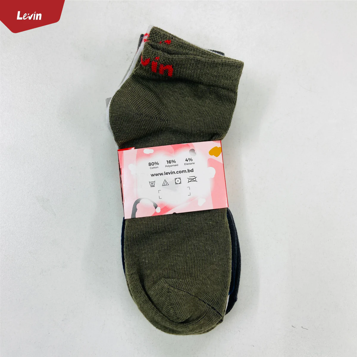 Pack of 5 Mens Ankle Length Sneakers Socks - Image 5