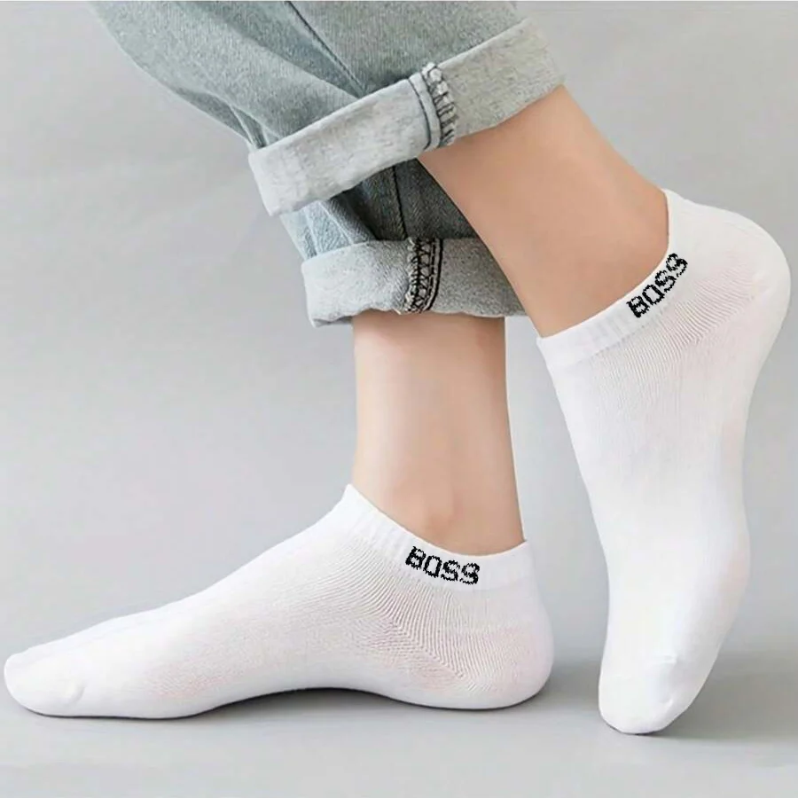 Pack of 5 Pairs Men’s Ankle Cut White Soft Cotton Socks - Image 4