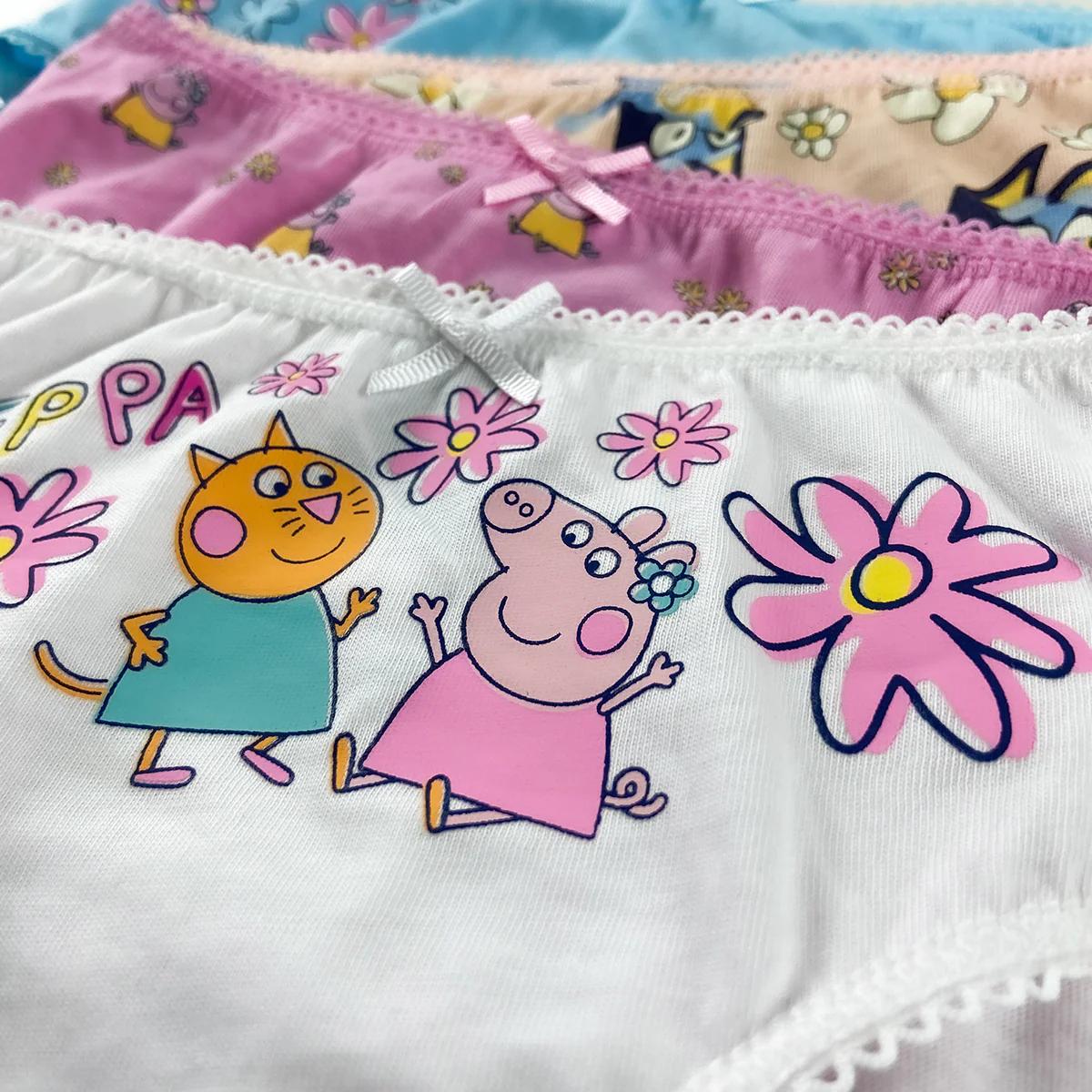 Pack of 5 Teen Girls Soft Jersey Cotton Printed Briefs Panties - Image 16