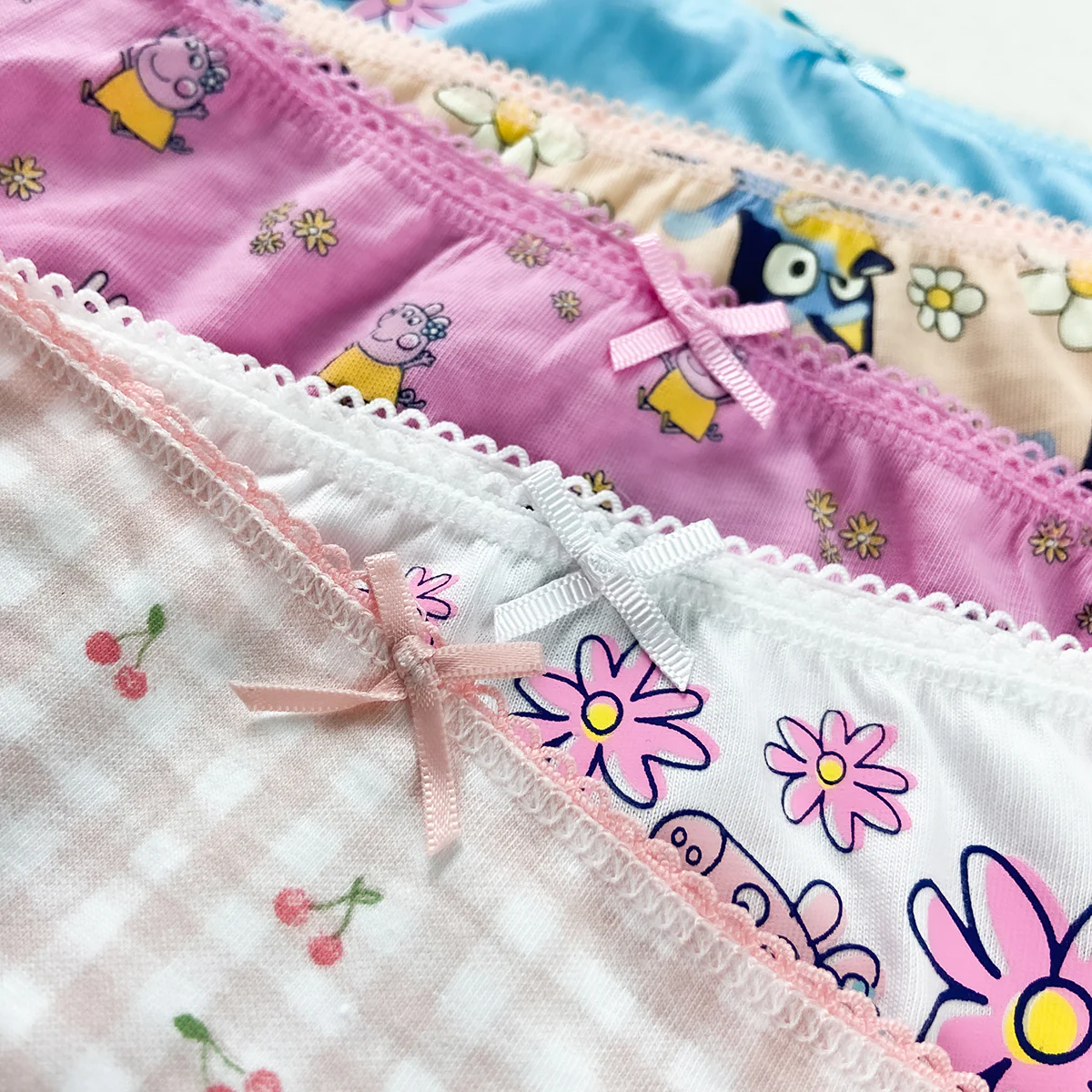 Pack of 5 Teen Girls Soft Jersey Cotton Printed Briefs Panties - Image 7