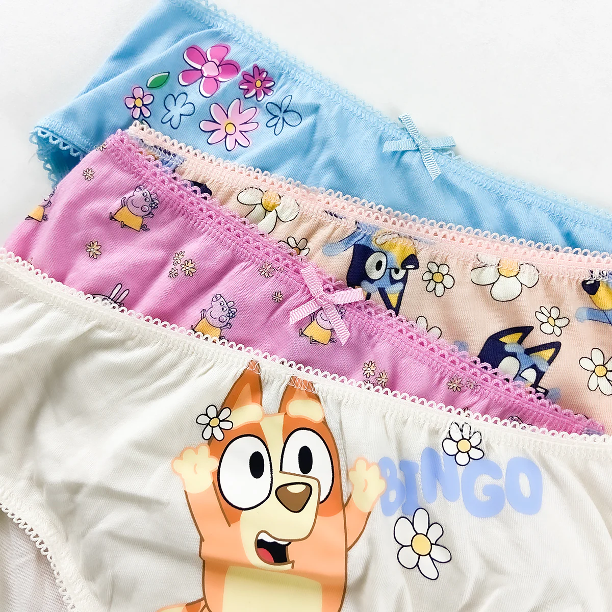 Pack of 5 Teen Girls Soft Jersey Cotton Printed Briefs Panties - Image 8