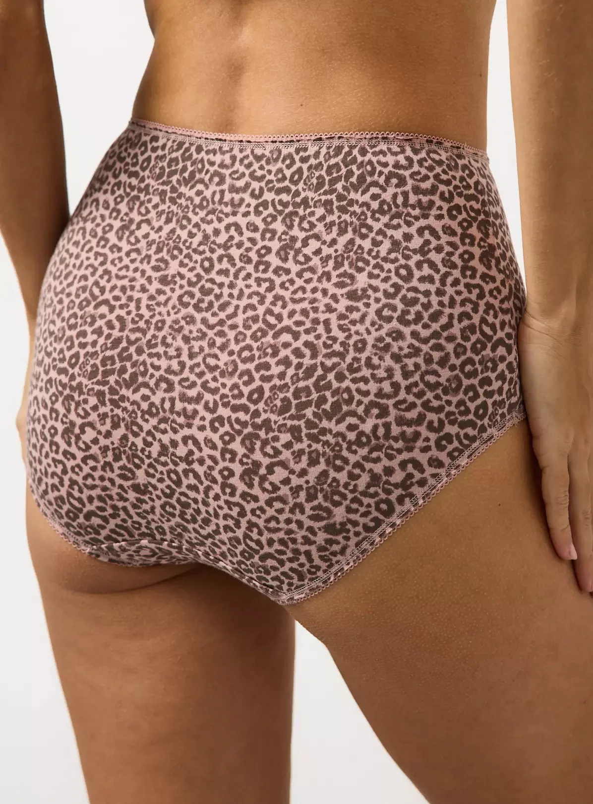 Pack of 5 Womens Assorted High Waisted Full Back Cover Cotton Panties - Image 5