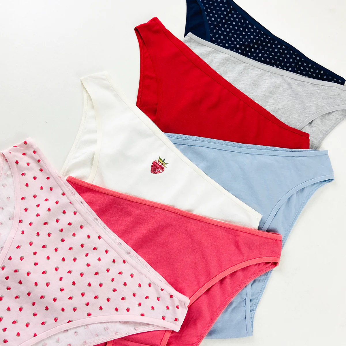 Pack of 5 Womens High Leg Cotton Briefs - Image 11
