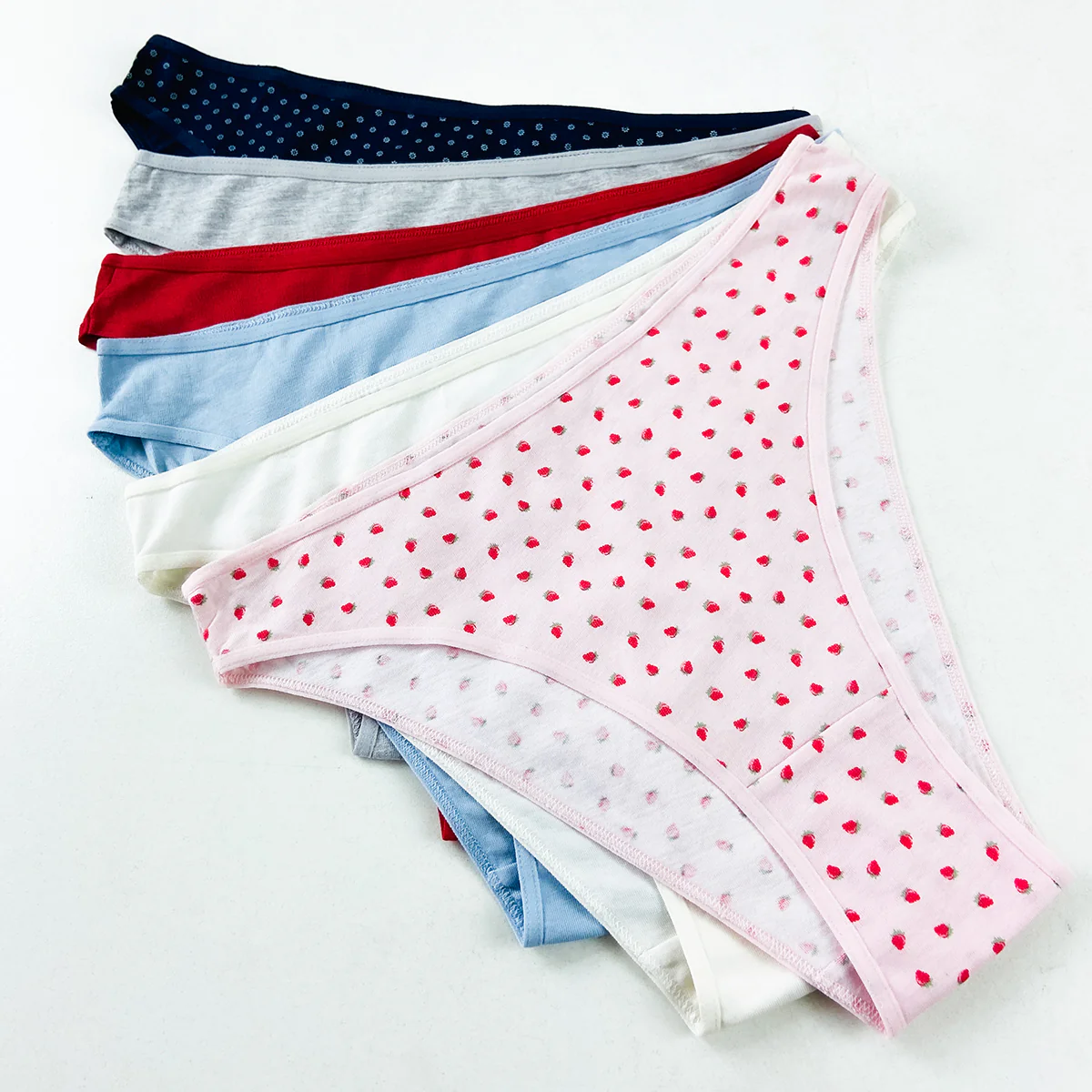 Pack of 5 Womens High Leg Cotton Briefs - Image 14