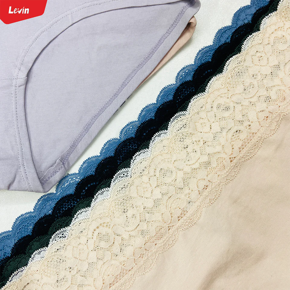 Pack of 5 Womens Mid Waist Hipster Lace Brief Panty - Image 11