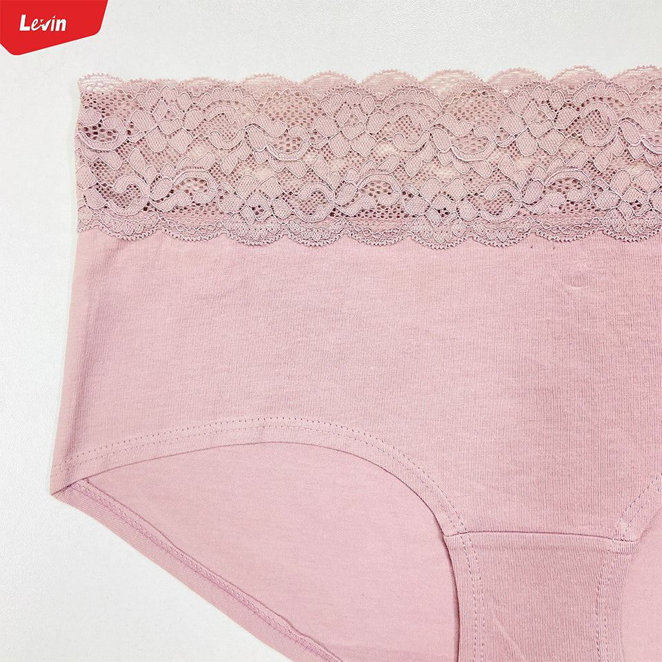 Pack of 5 Womens Mid Waist Hipster Lace Brief Panty - Image 8