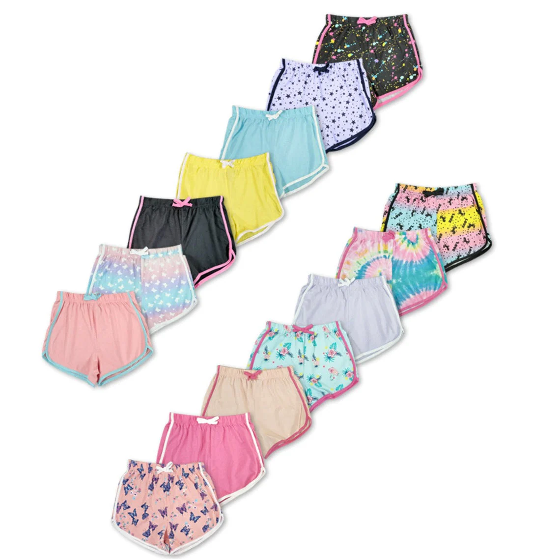 Teen Girls Multicolor Cotton Summer Shorts