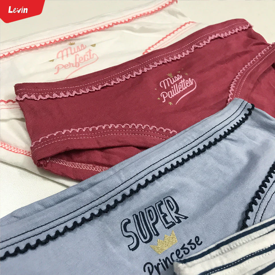 Teen Girls 3 Pack Premium Solid Print Design Cotton Panty - Image 9