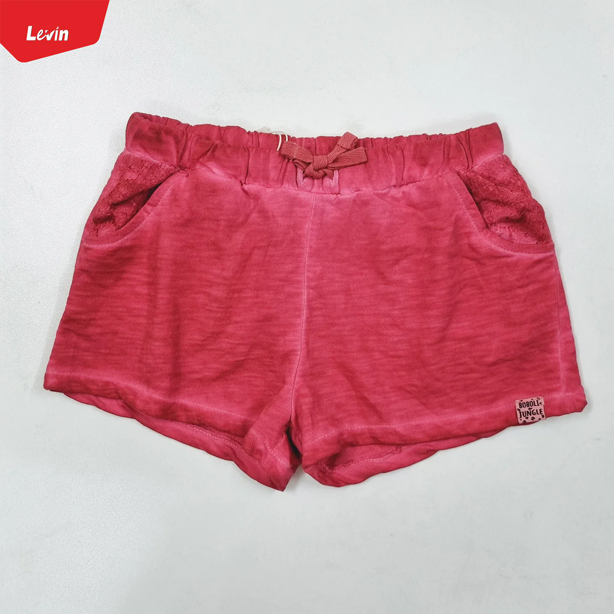 Teen Girls Acid Wash Terry Cotton Short Pant - Image 7