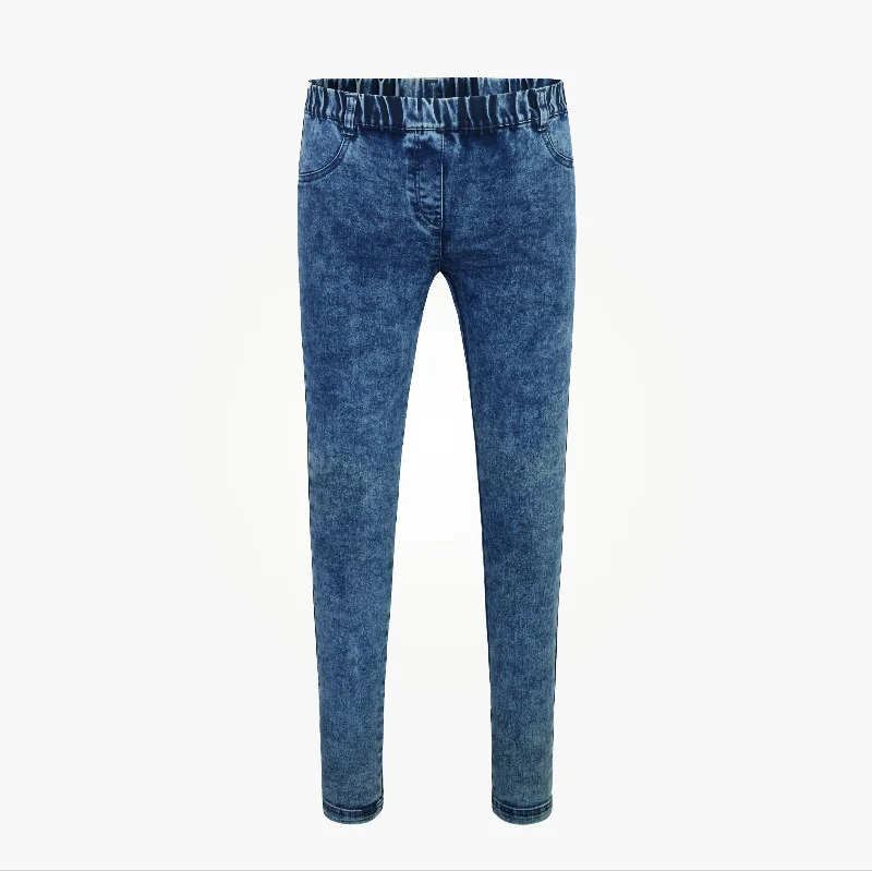 Teen Girls High Waist Slim Fit Stretchy Denim Jegging Pants Trousers 9-15 Years - Image 5